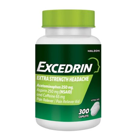 Analgesico Excedrin Extra Fuerte x 300 Comprimidos - 1